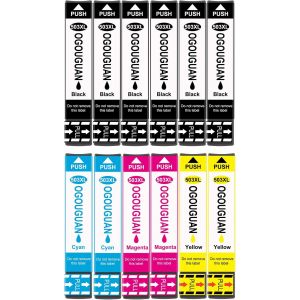 503XL Cartouches d'encre Compatible pour Epson 503 XL pour Expression Home XP-5200 XP-5205 XP5200 XP5205 Workforce WF-2960 WF-2965 WF2960 WF2965 WF-2960DWF WF-2965DWF (12 Paquets) - Neuf