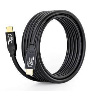 Cable USB C vers USB C 3M,240W PD 3.1 Câble USB 3.2 Gen 2,4K 60Hz 20 Gbit/s Type C Câble de Données 5 A Charge Rapide pour iPhone 15 Plus Pro Max Tablette Samsung S24 S23 Ultra A55 - Neuf