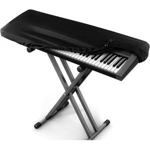 ChenQuanSarl-Housse De Clavier De Piano Avec 88 Touches, Housse Anti-Poussi&egrave;re Avec Cordon &Eacute;lastique R&eacute;glable Et Fermeture De Verrouillage Pour Clavier &Eacute;lectronique, Piano Num&eacute;rique - Neuf