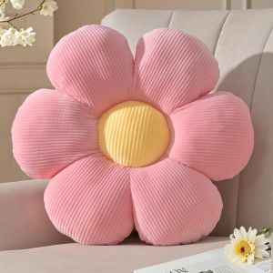 Cauc-Coussin Fleur Rose, Coussin De Sol Esth&eacute;tique Pour Chambre, Coussin D&eacute;coratif P&acirc;querette Pour Chambre D'enfant, D&eacute;coration Preppy, Coussin De Canap&eacute;, 48 Cm - Neuf