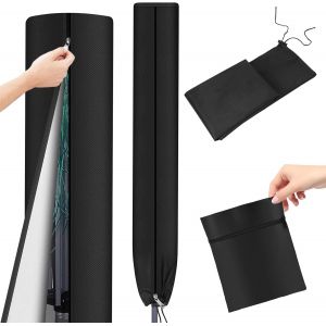 KALANKA-Housse Sechoir Parapluie Imperm&eacute;able, 420D Oxford Housse de Protection pour S&eacute;choir &agrave; Linge Rotatif Coupe-Vent Etendoir Parapluie &agrave; Linge avec Fermeture &eacute;clair Et Cordon De Serrage-170&times;16&times;16c - Neuf