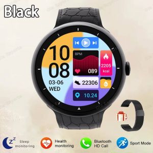 Montre Intelligente 2.09 Pouces Amoled &Eacute;cran Bluetooth Appel Boussole Tracker Hommes Montres De Sport Moniteur De Sant&eacute; Femmes Smartwatch &Eacute;tanche.Black49Milan. - Neuf