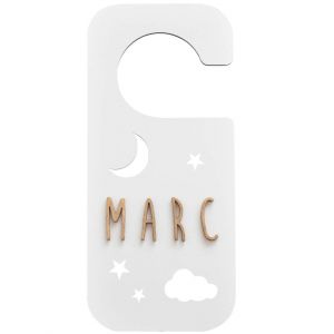 Accroche-Porte Personnalisable - Nuit Blanc - Neuf