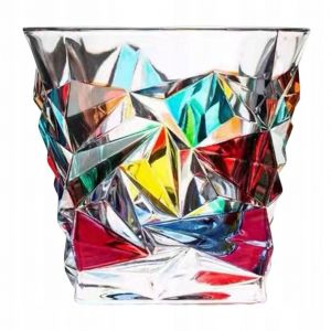 Tasse En Verre Légère Et Luxueuse Avec Motif De Tissage De Tasse À Expresso Coloré - Neuf