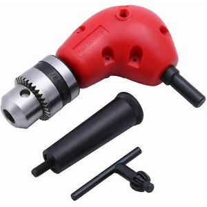 Fixation de perceuse à angle droit 0.8-10mm 90 degrés tige ronde angle droit extension accessoire coin trois mandrin de mâchoire outil de réparation d¿espace étroit avec - Neuf