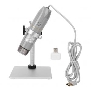 Microscope numerique portable a lumiere polarisee HT-80PS 5MP 1X-500X avec fonction OTG et support de levage - Neuf