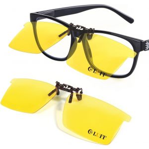 Polarized Clip-On Lunettes De Soleil Hommes/Femmes Flip-Up Polarized Sun Lenses Adapter Sur Lunettes De Prescription/Lecteurs/Sports De Plein Air - Neuf