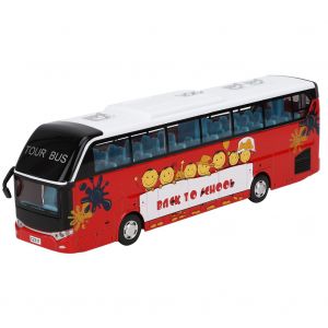 Bus touristique a deux etages en alliage 1:32, modele de jouet pour enfants, decoration - Neuf