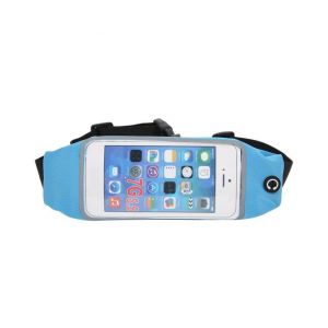 Sac banane de sport étanche avec écran tactile et support de téléphone réglable avec bande réfléchissante - Neuf