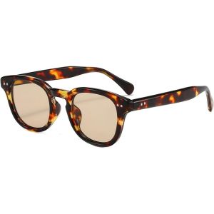 Lunettes De Soleil R&eacute;tro Ronde Pour Homme Femme Vintage Petite Rondes Lunettes De Soleil Classique Mode Protection Uv400 - Neuf