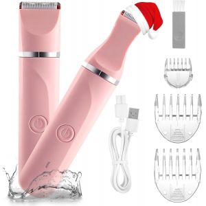 Rasoir Intime Pour Femme Rasoir &Eacute;lectrique Pour Femme Rasoir Intime Pour Femme Rechargeable &Eacute;tanche Pour Le Sec Et Humide Rose - Neuf
