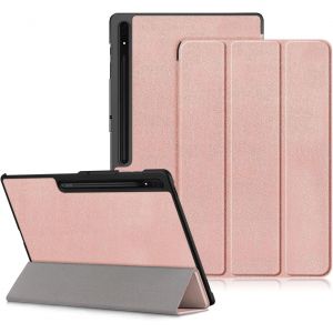 Coque Pour Samsung Galaxy Tab S9 S10 Ultra 14.6"" 2024 (Sm-X910/X916b/X918u) En S8 Étui Mince Multi-Angles De Étui Folio Avec Fonction Veille/Réveil Automatique Case,Or Rose.[F2126] - Neuf