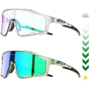 Lunette De Cyclisme Photochromique Homme Femme Tr90 Cadre Lunette V&eacute;lo Vtt Protection Uv400 Lunette De Soleil Pour V&eacute;lo P&ecirc;che Course Conduite P&ecirc;che Ski K76[Z1464] - Neuf