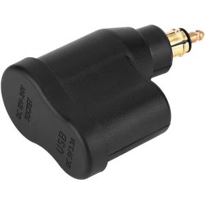 JGD-Prise Moto Europ&eacute;enne, Double Prise USB Europ&eacute; Enne Chargeur de Voiture pour Cigare USB Adaptateur Chargeur Allume Cigare Adapt&eacute; Aux Motos Hella, Din, BMW Ou Aux Prises de Courant Europ&eacute;Ennes - Neuf