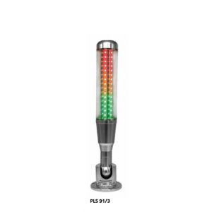 Voyant d'&eacute;tat de machine LED professionnel - 3 couleurs - IP20 - 24V DC MW-Tech PLS 91/3-1X3 - Neuf