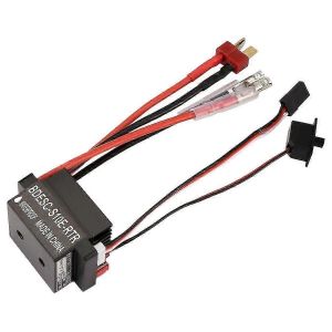 RC Hobby 60A ESC Contr&ocirc;leur de vitesse de moteur &agrave; balais avec 2A BEC haute tension 6-12V Brush ESC pour bateau RC et voiture RC ESC, B - Neuf