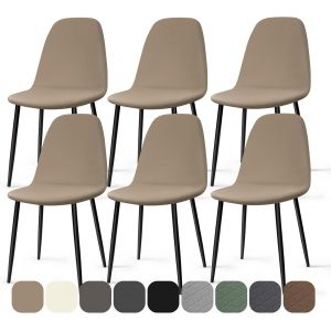 Ershi-Housse De Chaise Scandinave 6 Pieces Universel Housses Chaise De Salle À Manger Lavable Extensible Couverture De Chaise Hous[203] - Neuf