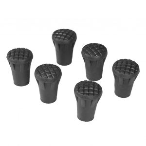 6pcs / Set Remplacement Extérieur Trekking Randonnée Bâton Pointe Fin Bâton De Marche Cap Couverture Protecteur - Neuf