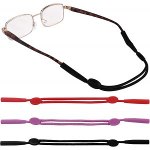 Lanières À Lunettes En Corde - Antidérapantes - Pour Lunettes De Sport - Protection Antidérapante Pour Lunettes - Avec Protection Contre Les Chutes - Sangle Réglable Ai - Neuf