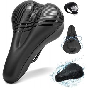 Housse De Selle De V&eacute;lo,Couvre Selle Gel Imperm&eacute;able,Housse De Pluie Pour Si&egrave;ge De V&eacute;lo,Surface En Pu Am&eacute;lior&eacute;e,Housse Selle De Ultra Confortable Pour Vtt,V&eacute;lo De Route - Neuf