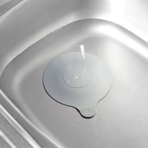 De vidange pour baignoire, douche, cuisine et salle de bain évier Amovible bouchon d'évier, empêche l'eau de s'écouler à l'extérieur, Ø 13 cm, pour des trous d'écoulement de 90 mm, gris + bleu - Neuf