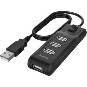 CHENG-Hub USB multiport Data (4 ports, USB 2.0, Vitesse de Transfert de Données 480 Mbit/s, Interrupteur Marche/Arrêt, Témoin de fonctionnement à LED,Garantie 10 ans,Plug et Play,Compact, Robuste) No - Neuf