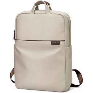 Sac À Dos Femme,Sac À Dos Pour Ordinateur Portable 17 Pouces, Sac Femme Pc Portable Pour Affaire Travail Collège Voyage, Sac École Léger, Abricot - Neuf