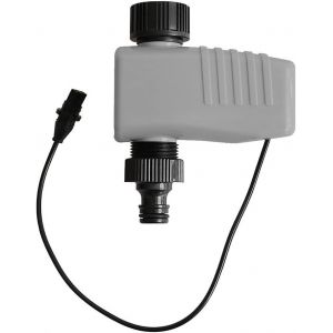 Ordinateur d'irrigation 4 Sorties Système d'irrigation Automatique avec 1 Distributeur d'eau 4 Compartiments, 2 électrovannes (Gris/Vert) - Neuf