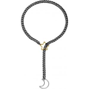 Kal-Slip Collier Pour Femme Collier En Y Femme Lariat Slip Collier En Or/Noir/Argent Collier Rock Femme Homme Réglable O-Ring Collier Choker Réglable - Neuf