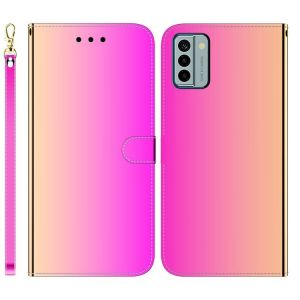&Eacute;tui En Cuir Effet Miroir Pour Nokia G22 - Couleur D&eacute;grad&eacute;e - Neuf