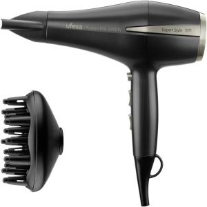 S&egrave;che-Cheveux Professionnel Fusion Pro 2400w, Moteur Ac, Technologie Airpro, &Eacute;limine Les Frisottis, Inclus Diffuseur Et Concentrateur, 2 Vitesses, 3 Temp&eacute;ratures, Jet D`Air Froid, Noir - Neuf
