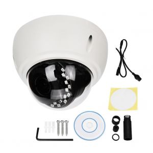 Camera de surveillance IP FHD avec audio et dome infrarouge, 18 LED, etanche IP66, 2 MP - Neuf