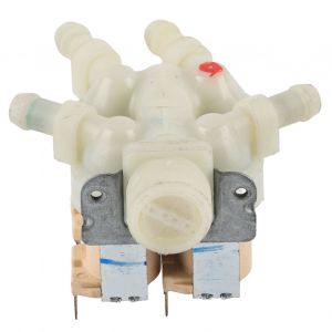 HJLIAN Electrovanne de remplacement pour lave-linge, vanne d'arrivee d'eau a 4 voies, raccords pour lave-linge, AC220-240 V - Neuf