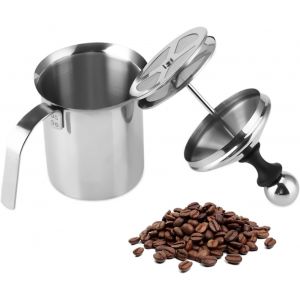 LETNERNY-Mousseur À Lait Manuel, Mousseur De Lait Mousseur À Fouet Mousseur À Laitière Pour Café, Latte, Café Chocolat Chaud Cappuccino, 800Ml - Neuf