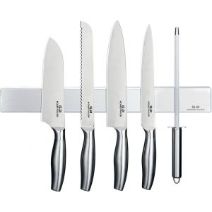 40cm Porte Couteaux Aimant&eacute;, Porte-Couteaux Magn&eacute;tique - Aimant Tr&egrave;s Puissant - Porte-Couteaux En Acier Inoxydable Pouvant &Ecirc;tre Install&eacute; Sans Per&ccedil;age - Neuf