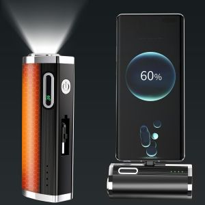 Chauffe Main Rechargeable, Chaufferette Main Reutilisable Électrique Usb-C À 3 Niveaux De Chauffage, Cadeaux Chauds Pour Chasse, S - Neuf