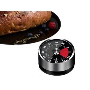 Minuteur De Cuisine M&eacute;canique De 60 Minutes Avec Base Magn&eacute;tique - Neuf