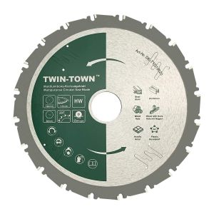HM Lame de Scie Circulaire TCT Multifonction 190x30mm 20 Dents, Lame Polyvalente en Carbure de Tungstène Idéale pour Bois, Bois avec clous, l'acier, l'aluminium, l'acrylique - Neuf