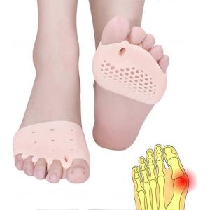 Nouveaux Coussinets Métatarsiens Adaptés,Séparateurs D'orteils De Coussin Métatarsien,Nouveau Matériau,(2 Paires Nude),Gel Respirant Et Doux,Entretoises D'orteils,Coussinets D'avant-Pied,Gr - Neuf