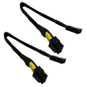 2 pcs LP4 Molex m&acirc;le vers CPU 8 broches (4+4) EPS-12V c&acirc;ble gain&eacute; 13 pouces - Neuf