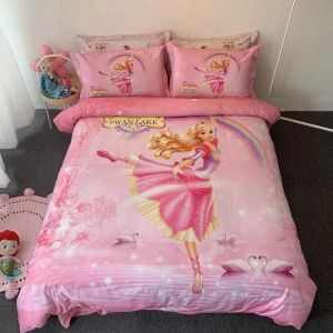 Parure De Lit Cendrillon Avec Housse De Couette Et Impression 3d, Motif La Petite Sirène De La Reine Des Neiges, Pour Bébé, Enfant, Fille Ou Garcon , Cadeau D'anniversaire - Neuf