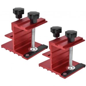 XYONG Lot de 2 gabarits de percage de poche en alliage d'aluminium anodise pour joints de menuiserie, pour serrage et epissure - Neuf