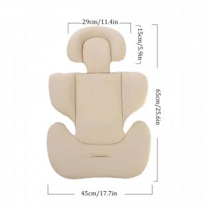 Coussin De Siège De Poussette En Coton Pour Bébé,Coussin De Siège De Voiture Pour Bébé,Matelas De Chariot Pour Enfant,Tapis De Matelas Pour Chariot Pour Enfants,Oreiller Corporel.Khaki. - Neuf