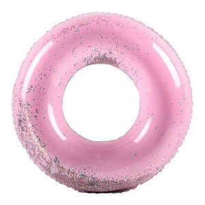 Anneau De Natation Gonflable Flotteur De Piscine Transparent Rainbow Sequins, Summer Water Toy Pool Party Pour Les Enfants60cm) - Neuf