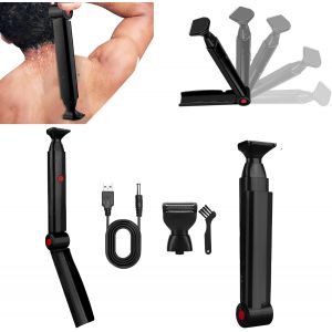 Rasoir Pour Le Dos, Rasoir Pour Le Doses Pour Hommes Avec 2 T&iquest;&ordm;tes De Rasage Pliable Rasoirs Pour Le Dos Pour Hommes Du Doses &iquest;&iquest;Pilateur Pour Homme Rasoirs Corps Avec Manche Ergonomique - Neuf