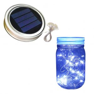 Hjlian Guirlande Lumineuse Solaire A Led Pour Couvercles De Bocaux, Etanche, Pour Patio, Jardin, Mariage - Neuf