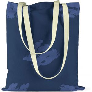 SJZG-Sac Fourre-Tout &iquest;mprim&eacute;, Sac D'&Eacute;picerie, Sac &Agrave; Provisions, Lavable En Machine, Pliable, Sac En Toile Avec Longue Poign&eacute;es, Taille: 34X40 Cm, Personnalisable - Neuf