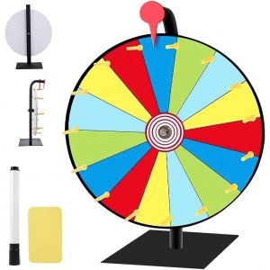 Chenquansarl-Roue De La Fortune, Prize Wheel, Roue De Loterie, Roue De Fortune Avec Gomme Et Marqueur, Pour Jeux De Loterie, Jeux De Mots, Carnaval, Fête - Neuf