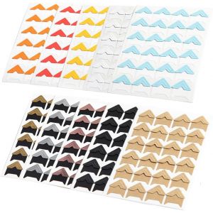 10 Feuilles Autocollants Pour Coins De Photos Auto-Adhésif Créatifs, Coin Scrapbooking, Autocollants Pour Montage De Photos, Pour Scrapbooking, Album Photo, Bricolage - Neuf