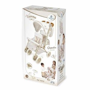 Poussette pour Poup&eacute;e Decuevas Verona Twinned &ndash; Mod&egrave;le Double &Eacute;l&eacute;gant pour Accessoires de Jeu - Neuf